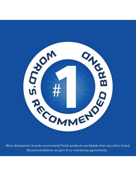 Detergente en Gel para Lavavajillas Finish, Limón, 2L (Pack 2)