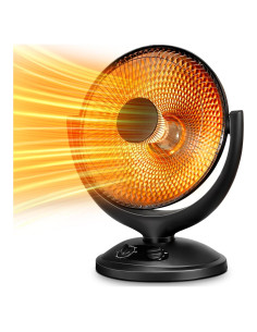 Calefactor Parabólico Oscilante Kismile 800W con Termostato