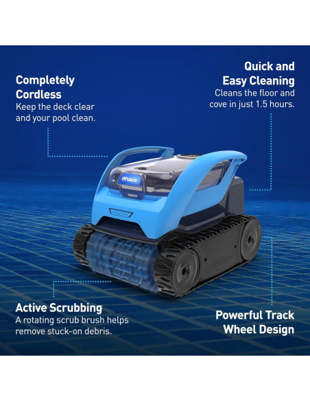 Limpiador Robótico Sin Cable Polaris Pixel para Piscinas 9.14m