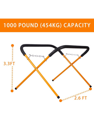 Paquete de 2 bancos de trabajo portátiles BXGTECH 453 kg