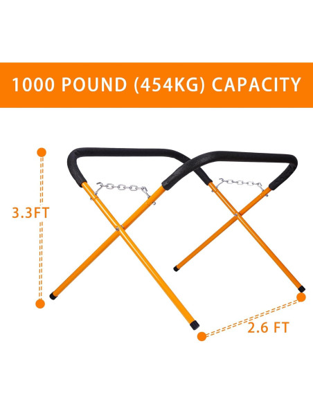 Paquete de 2 bancos de trabajo portátiles BXGTECH 453 kg