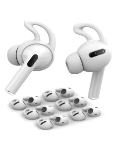 6 Pares Tapas de Silicona para AirPods Pro + Funda Almacenaje