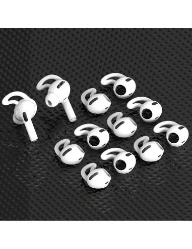 6 Pares Tapas de Silicona para AirPods Pro + Funda Almacenaje