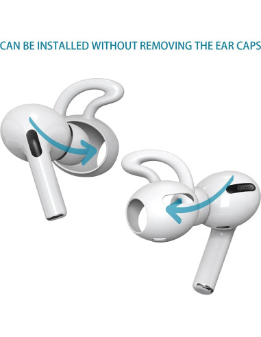 6 Pares Tapas de Silicona para AirPods Pro + Funda Almacenaje