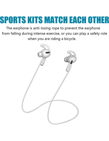 6 Pares Tapas de Silicona para AirPods Pro + Funda Almacenaje