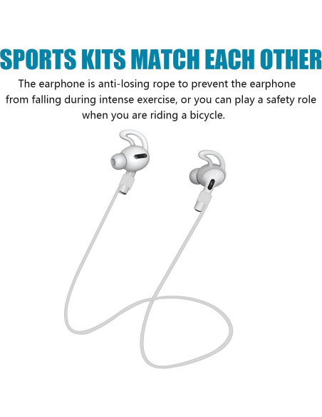 6 Pares Tapas de Silicona para AirPods Pro + Funda Almacenaje