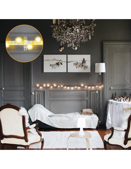 Soportes de Montaje Qunclay para Tiras LED 12 mm - 100 Clips y Tornillos