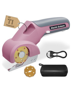 Cortadora Eléctrica de Cartón Virsin 4V 2000mAh Rosa