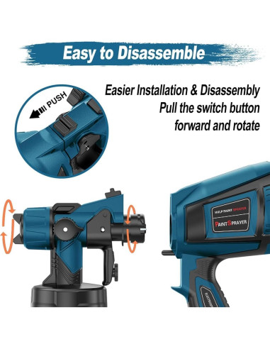 Pulverizador de Pintura Eléctrico Xavax CN-6000 1400ml 800W