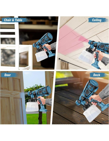 Pulverizador de Pintura Eléctrico Xavax CN-6000 1400ml 800W