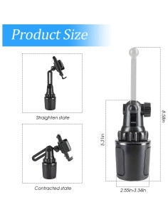 Soporte para Teléfono de Coche AUKEPO Ajustable Universal 2