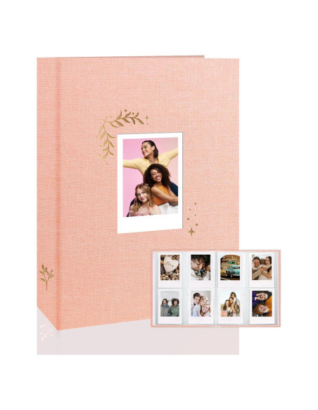Álbum de Fotos Holoary Rosa 256 Bolsillos 5.6x8.4 cm