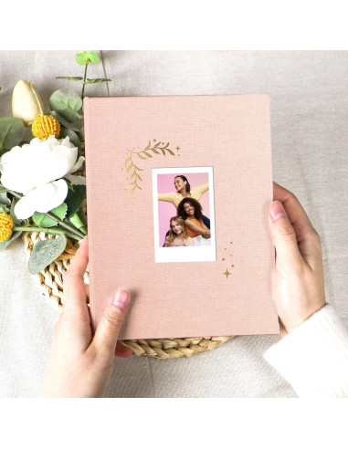 Álbum de Fotos Holoary Rosa 256 Bolsillos 5.6x8.4 cm