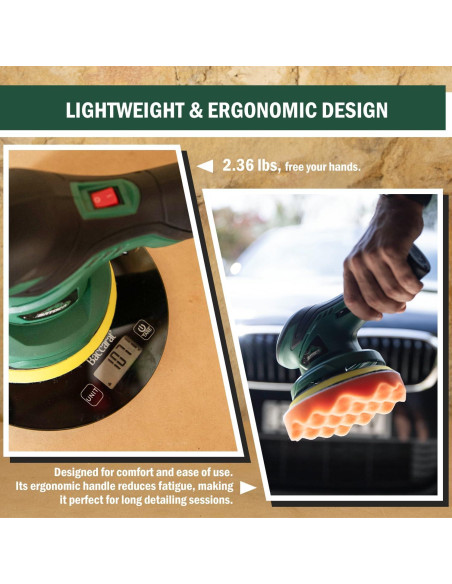 Pulidor de Coche Inalámbrico BATOCA S3 12V 2 Baterías 2.0Ah