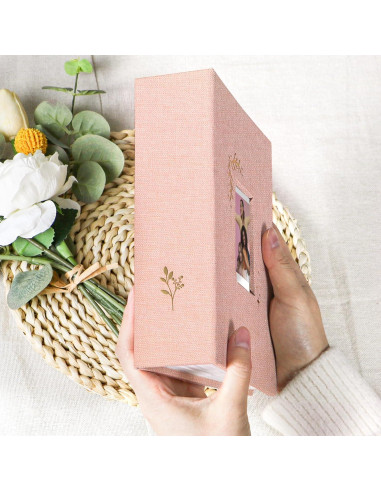 Álbum de Fotos Holoary Rosa 256 Bolsillos 5.6x8.4 cm