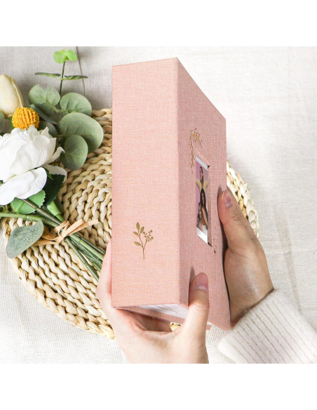 Álbum de Fotos Holoary Rosa 256 Bolsillos 5.6x8.4 cm