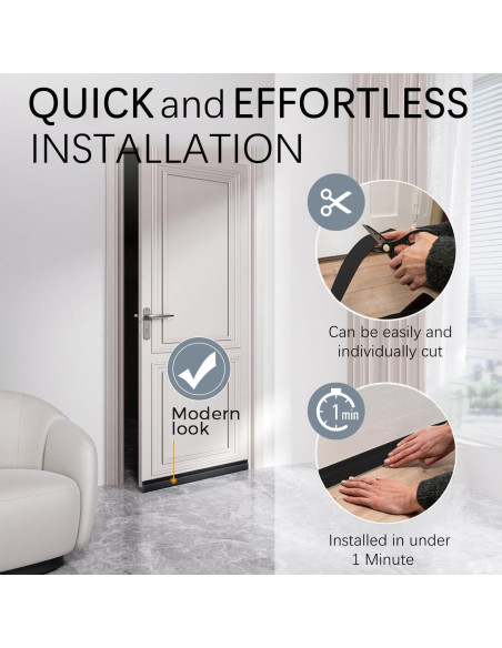 2 Paquetes Tiras Aislantes de Corrientes de Aire WUMUTI 99cm