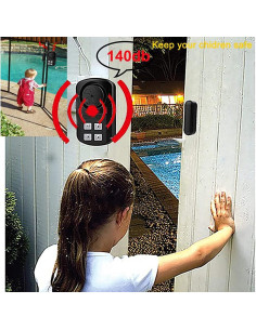 Alarma de Puerta de Piscina YisTech Inalámbrica IP67 140 dB 2