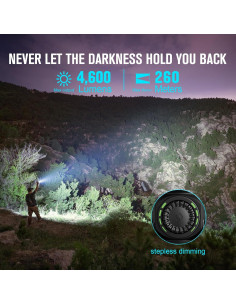 Linterna Recargable OLIGHT Seeker 4 Pro 4600 Lúmenes 2