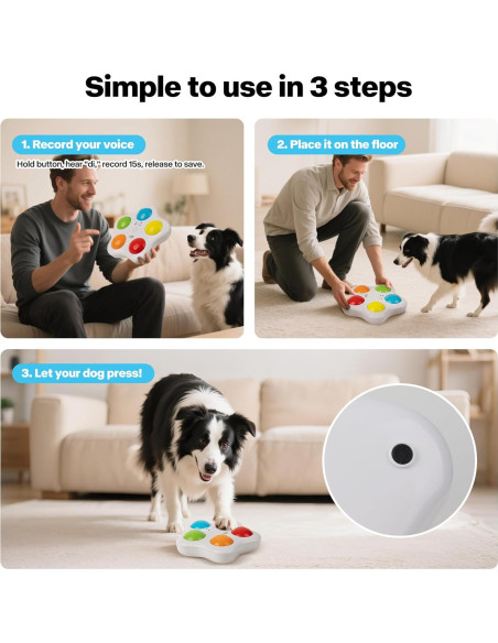 Botones de Comunicación para Perros AFP - 4 Botones Recargables Botones de Comunicación para Perros AFP - 4 Botones Recargables