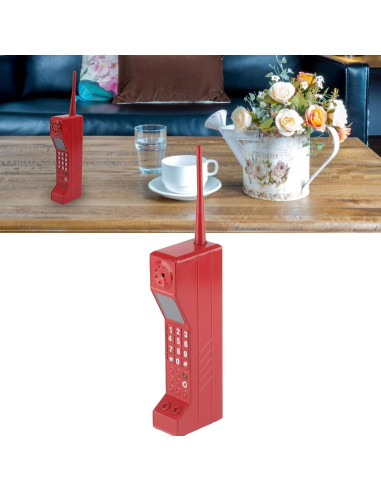 Teléfono Celular Retro Zerone Rojo Vintage para Decoración