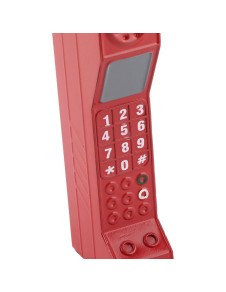 Teléfono Celular Retro Zerone Rojo Vintage para Decoración