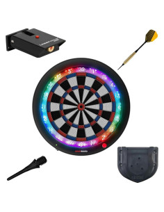 Tablero de Dardos LED Gran Board 3S Azul con Soporte y 2 Juegos