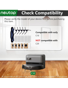 Piezas de Repuesto Neutop para Aspiradora Robot eufy C10 2