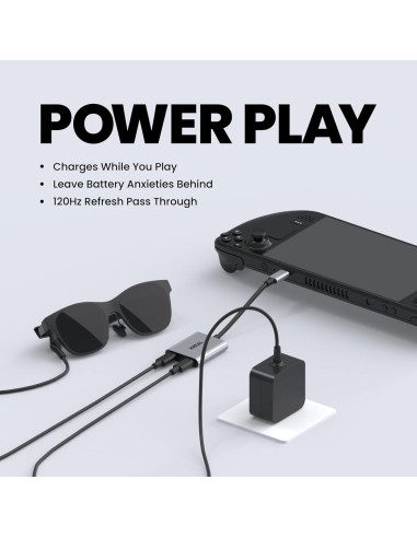 Gafas AR XREAL ONE con Hub y Pantalla 147" 120Hz 1080P