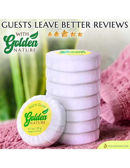 Barras de Jabón de Hotel Golden Nature Jazmín 100 PK 19.84 g Barras de Jabón de Hotel Golden Nature Jazmín 100 PK 19.84 g
