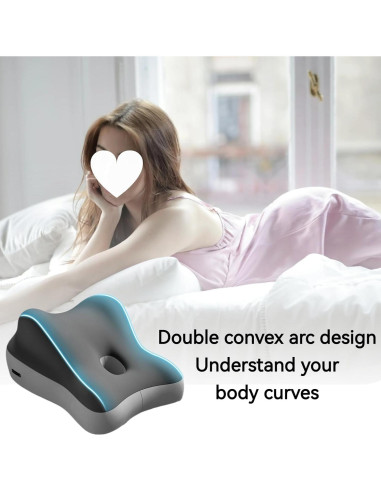 Cojín Ergonómico de Espuma Viscoelástica Genérica FYD - Gris