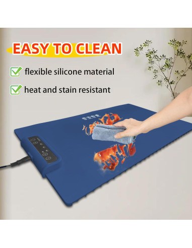 Alfombrilla Calentadora de Comida Eléctrica Pandaaar 60.8x37.8cm