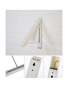 Perchero Plegable Montado en Pared MXFDOKD Blanco 5kg 2