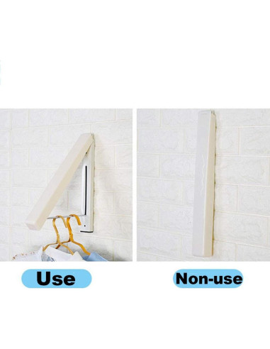 Perchero Plegable Montado en Pared MXFDOKD Blanco 5kg