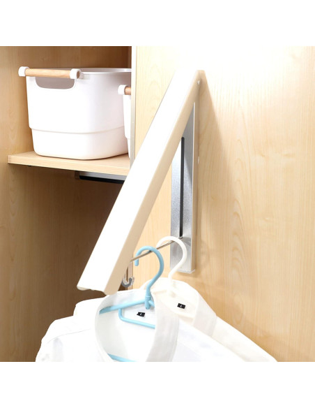 Perchero Plegable Montado en Pared MXFDOKD Blanco 5kg