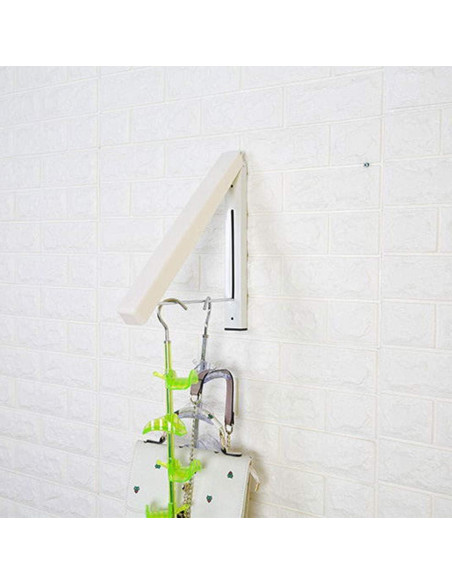 Perchero Plegable Montado en Pared MXFDOKD Blanco 5kg
