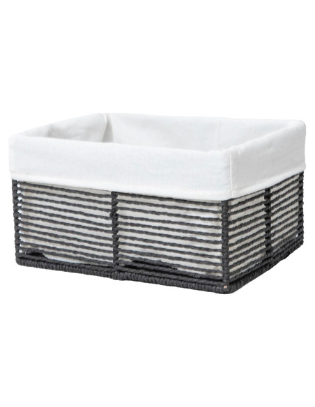 Cesta de Almacenamiento Rectangular GYASVWU - Negro Pequeño