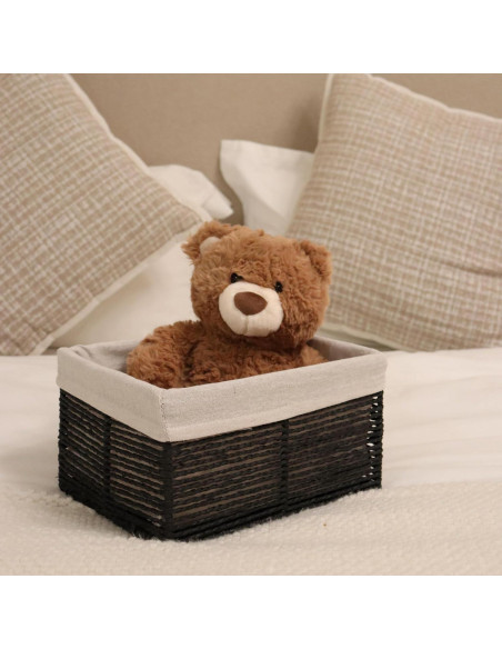 Cesta de Almacenamiento Rectangular GYASVWU - Negro Pequeño