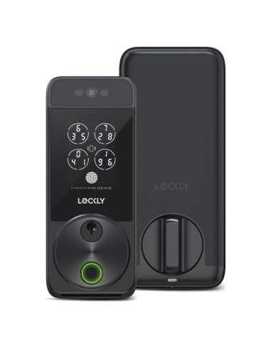 Cerradura Inteligente Lockly Visage Zeno, Reconocimiento Facial y Huella Dactilar, Wi-Fi, Instalación Fácil