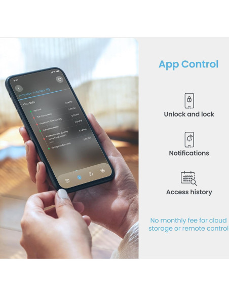 Cerradura Inteligente Lockly Visage Zeno, Reconocimiento Facial y Huella Dactilar, Wi-Fi, Instalación Fácil