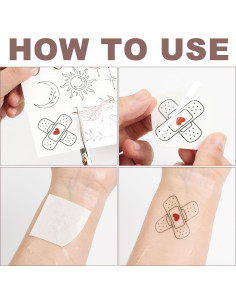 Tatuajes Temporales Realistas QiHeXian 100pcs Mujeres 2