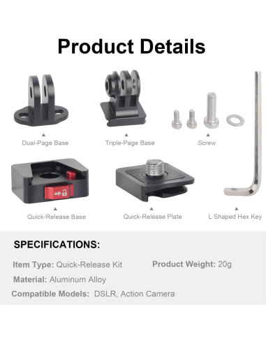 Adaptador de Montaje de Placa de Liberación Rápida Mechrig MR63016