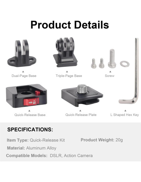 Adaptador de Montaje de Placa de Liberación Rápida Mechrig MR63016