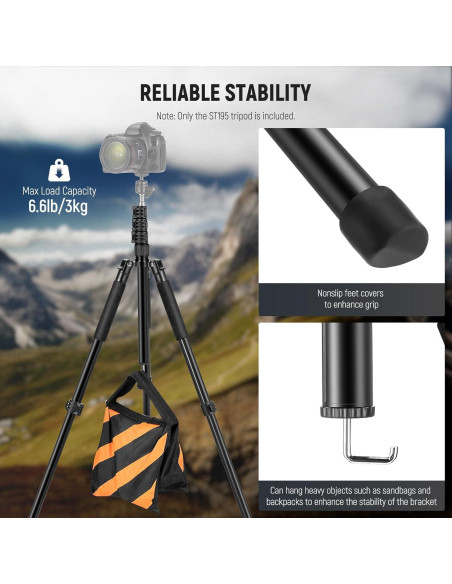 Soporte de Luz NEEWER ST195 Trípode Aluminio 1.5-6.4ft