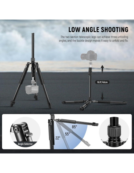 Soporte de Luz NEEWER ST195 Trípode Aluminio 1.5-6.4ft
