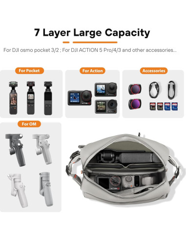 Bolsa de Almacenamiento Impermeable STARTRC para DJI Osmo Pocket 3 y Mobile 7P