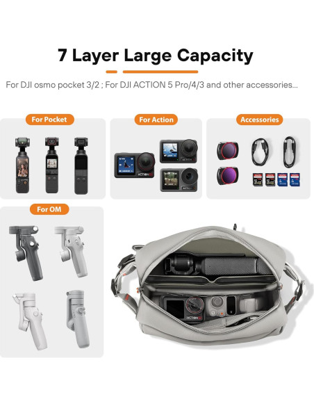 Bolsa de Almacenamiento Impermeable STARTRC para DJI Osmo Pocket 3 y Mobile 7P