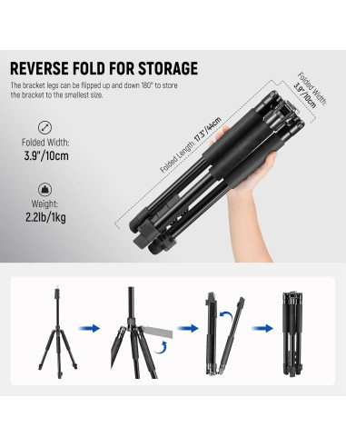 Soporte de Luz NEEWER ST195 Trípode Aluminio 1.5-6.4ft