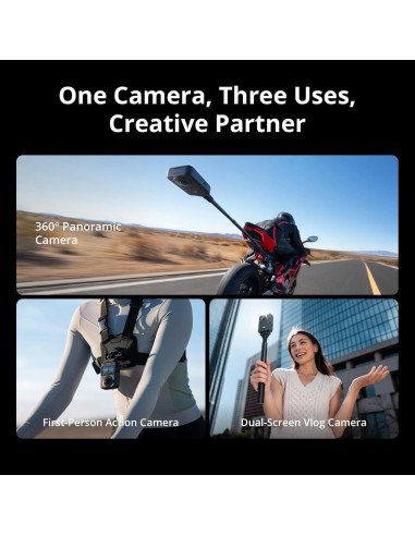 Cámara 360 DJI Osmo - Impermeable, 8K, 120MP, 184g