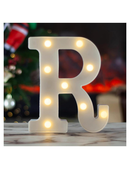 Letras LED Blancas SKYPHAROS 22.5 cm para Decoración